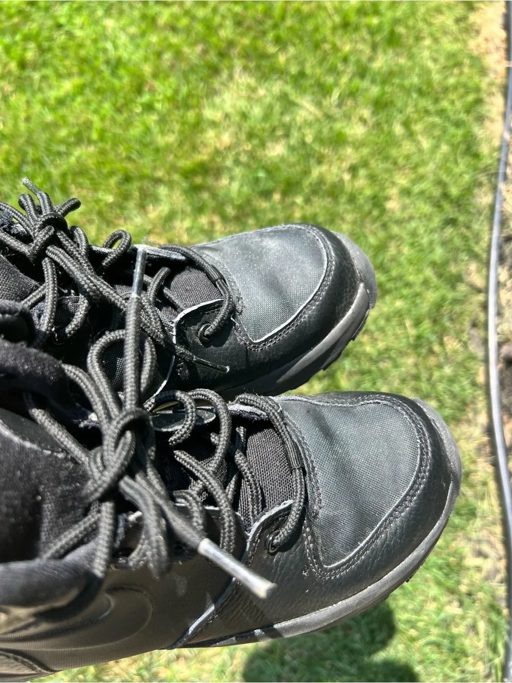 Nike Kids Black High-Top Sneakers